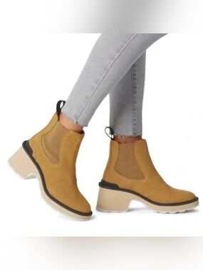 NWT Sorel Women's Hi-Line Heel Chelsea Platform Booties